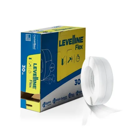 Esquinero Flexible Rollo Levelline 30 m x 7 cm Volcanita