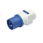 Adaptador enchufe Industrial 3x2pT 10/16A 220V Enchufes electricos
