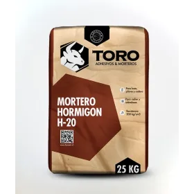 Hormigón Preparado H20 Toro 25 kg Cemento y Morteros