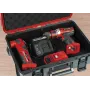 Kit taladro percutor TE-CD 18/48 + Esmeril Axxio 18/115 + bateria 4 ah + cargador + Maleta + set de brocas kit de herramienta