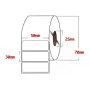 Rollo etiqueta adhesiva Semibrillo para Zebra 30x50 500 Uni Etiquetas adhesivas térmicas