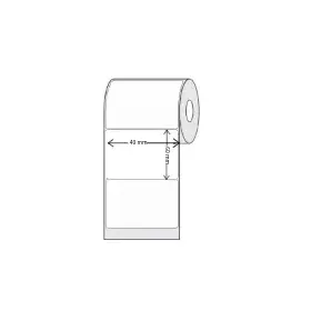 Etiqueta termica 60x40 mm rollo de 500 Unidades Etiquetas adhesivas térmicas