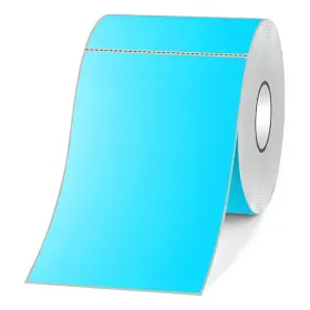 Etiqueta Térmica Celeste 70 x 100 mm – Rollo de 500 Etiquetas Etiquetas adhesivas térmicas