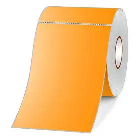 Etiqueta Térmica Naranja 70 x 100 mm – Rollo de 500 Etiquetas Etiquetas adhesivas térmicas