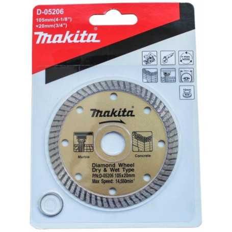 Disco Diamantado Turbo 4.1/8 Pulg Makita D-05206