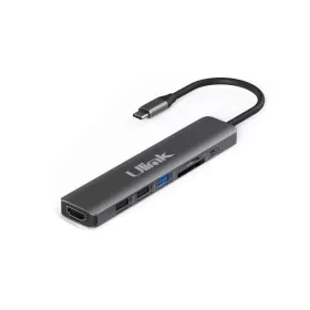 Adaptador USB tipo C 7 en 1 USB 3.0, Hdmi, SD, Microsd, USB 2.0 Cables tecnologicos