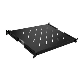 Bandeja Rack 19” 1U Fija Ajustable 30-45 cm para Gabinetes de Red Rack y Gabinetes