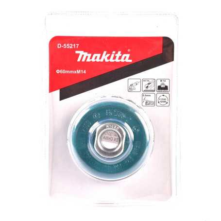 Copa de Alambre 2 Trenzada 60MM M14x2 D-55217 Makita