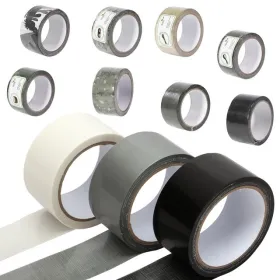 Cinta Tela Impermeable Gris 25 mm x 50 m Cintas