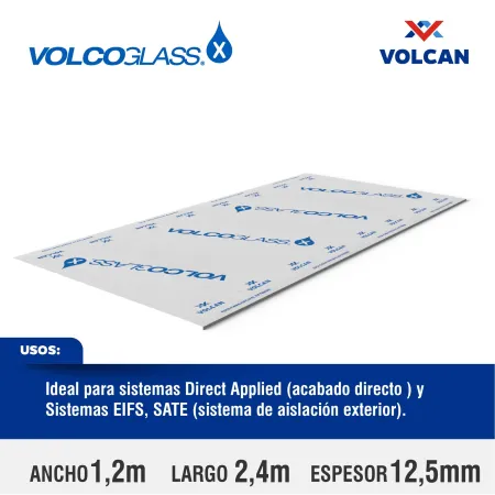 Plancha de Volcanita Volcoglass 15 mm Exterior Volcán