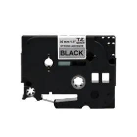 Cinta Rotuladora Brother TZe-S961 Negro sobre Plata 36 mm Cintas Rotuladoras