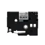 Cinta Rotuladora Brother TZe-S961 Negro sobre Plata 36 mm Cintas Rotuladoras