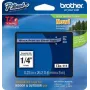 Cinta rotuladora Brother Negro sobre transparente 6 mm TZe111 comprar en Chile