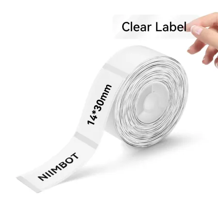 Cinta Transparente para Rotuladora Niimbot N1 13 × 30 mm – 195 Etiquetas Cintas Rotuladoras