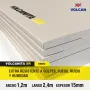 Plancha de Volcanita Extra Resistente XR ST 15 mm x 1,20 x 2,40 m volcan