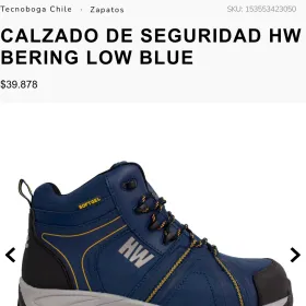 Calzado Seguridad HW Bering Low Blue HardWork