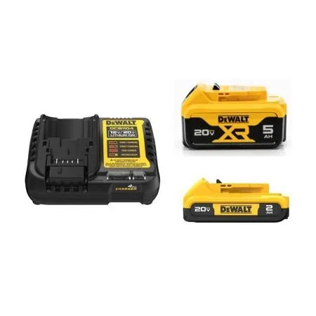 Starter Kit 1 batería 2AH + 1 batería 5AH + cargador Bateria para herramienta