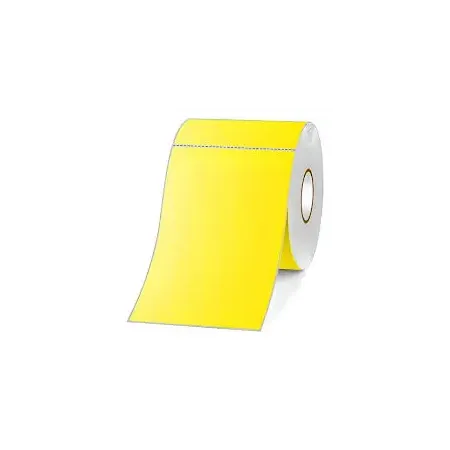 Etiqueta Térmica Amarilla 70 x 100 mm – Rollo de 500 Etiquetas Etiquetas adhesivas térmicas