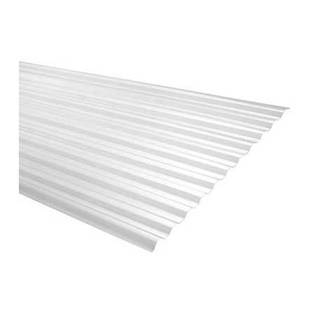 Policarbonato Ondulado 0,5mm x 81 cm x 3 mts Transparente