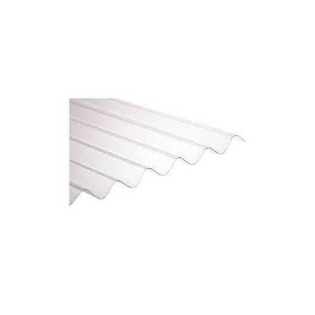 Plancha Ondulada Policarbonato 0.7 x 0.81 x 2.50 Mts Transparente – Weitzler