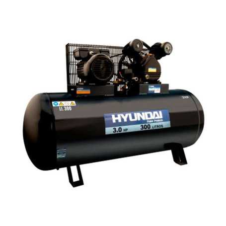 Compresor Monofásico Correa Hyundai 3 HP 300 L