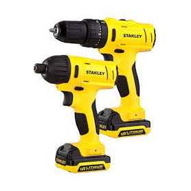 KIT Taladro percutor + Atornillador de impacto Stanley 12V
