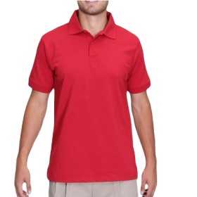 POLERA DRY FRESH HOMBRE MANGA CORTA ROJO