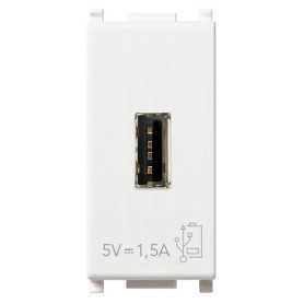 Unidad alimentación VIMAR USB 5V 1,5A 1Mblanco