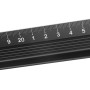 Regla de corte de alta calidad, de aluminio anodizado negro (45cm)