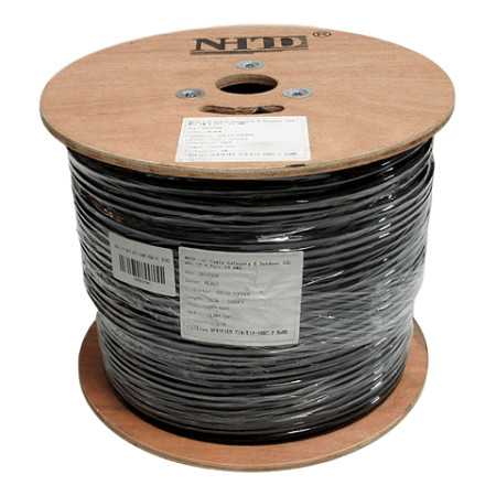 Cable exterior FTP CAT 6 305MTS 23AWG CCA PVC NEGRO