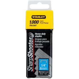 herramientas de 1/4 pulgada Grapas de alta resistencia Paquete de 10  Stanley TRa704T