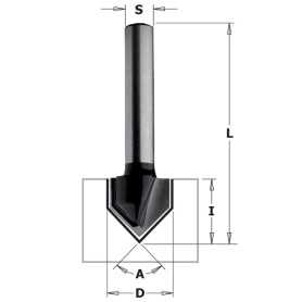 Fresa En V  1/2 x 7/8 x 2-1/4 D-69515