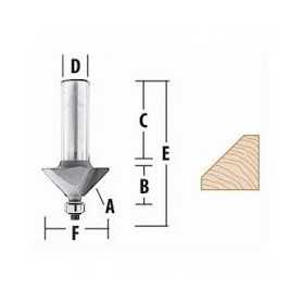 D-69478 Fresa En V 1/4 x 1/2 x 1-3/4