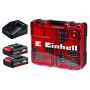 Taladro percutor inalámbrico Einhell 18v|cargador rápido + E-BOX + ACCESORIOS