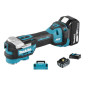 MULTIHERRAMIENTA INALÁMBRICA 18V + 2 BATERÍAS 5.0 AH + CARGADOR + MALETA MAKITA DTM52RTJX1