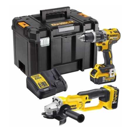 Pack Taladro + Esmeril Inalámbrico + 2 Baterías Dewalt DCK209 - Potencia y Versatilidad
