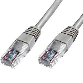 Cable de red RJ-45 CAT 5E 0.25 metros gris