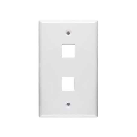 Face plate blanco 2 pos