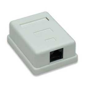 Roseta Simple con Modulo RJ-45 Cat5e