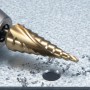 Broca de Paso Espiral Recubrimiento de Titanium 4-32 mm