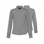 Blusa Oxford Manga Larga Gris Talla M