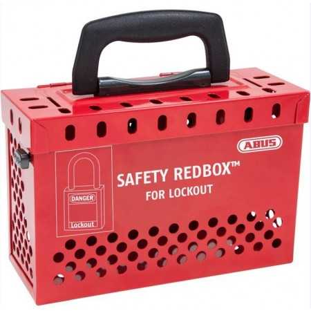Caja de Bloqueo Grupal Acero B835 Roja | Seguridad Industrial y Control de Accesos