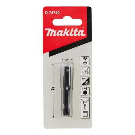 Adaptador de Dados 1/4” Makita D-74740 para Llave de Impacto