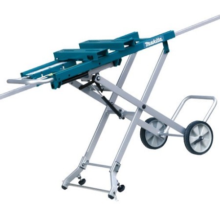BANCO DE TRABAJO PARA INGLETEADORA CON RUEDAS PARA TRANSPORTE Accesorios sierras sables