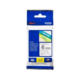 Cinta rotuladora Brother Negro sobre transparente 6 mm TZeS111 precio online