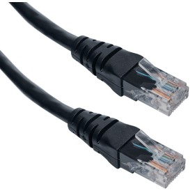 PATCH CORD CAT5E 2MTS NEGRO Cables tecnologicos