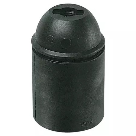 Portalámp. VIMAR E27 M10x1 cm/lisa negro Electricidad