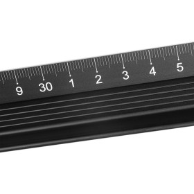 Regla de corte de Aluminio negra -  45 cm Articulos de Oficina - vista detalle