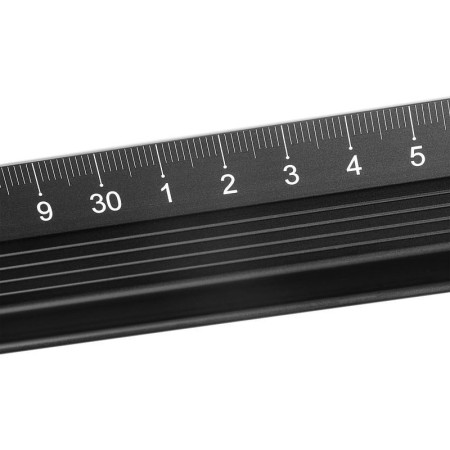 Regla de corte de Aluminio negra -  45 cm Articulos de Oficina - vista detalle