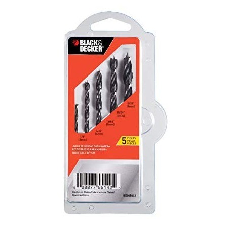 Set de 5 brocas madera Herramienta inalambrica sin bateria